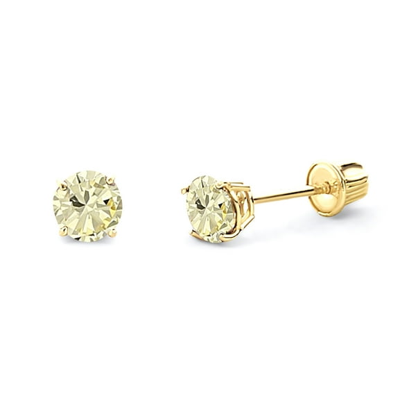 Wellingsale 14K Yellow Gold Polished Floating Heart Stud Earrings With Screw Back Wellingsale 14K Yellow Gold Polished Floating Heart Stud Earrings With Screw Back